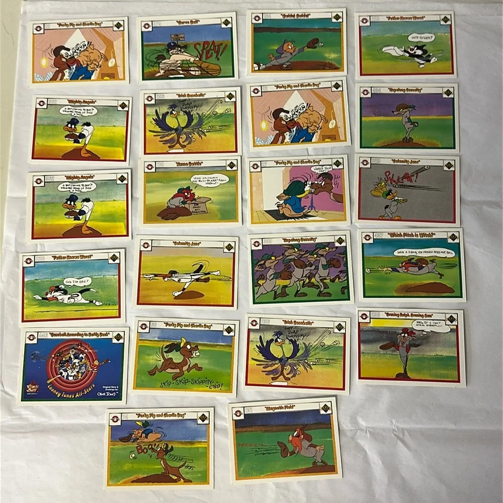Vintage 1990 Upper Deck Looney Tunes trading Collectible cards 22 Total